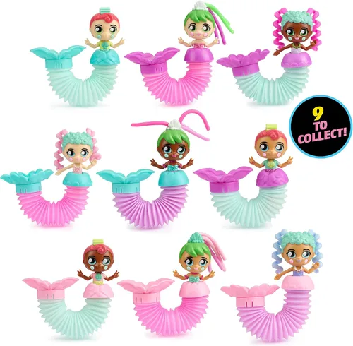 Vista 6 de Fashion Fidgets Serie de fantasía de sirenas: muñeca antiestrés para niñas creada por Mrs. Bench