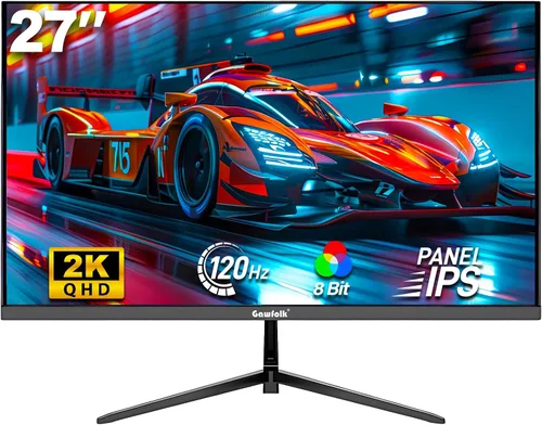 Vista 14 de Gawfolk - Monitor curvo de juegos de 27 pulgadas, 144Hz/180Hz, monitor de PC Full HD 1080P, pantalla de computadora sin marco de 1800R
