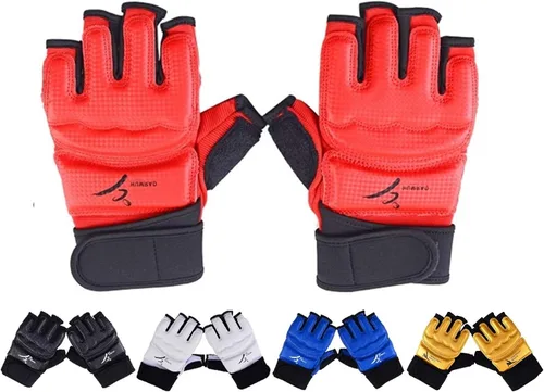 Vista 6 de Guantes de taekwondo para hombres y niños, saco de boxeo, artes marciales, artes marciales, artes marciales, lucha, entrenamiento de Muay Thai