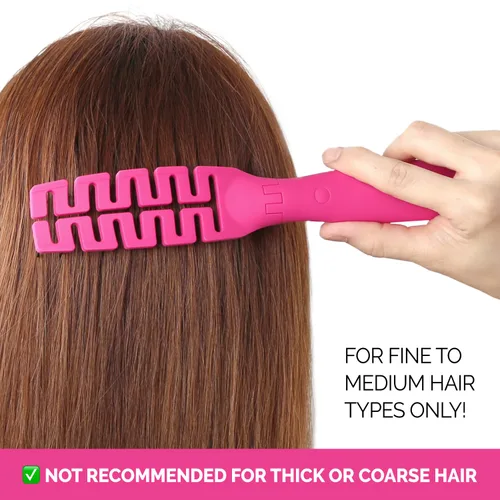 Vista 5 de Cepillo de pelo plegable compacto con espejo, peine desenredante para adultos y niños, portátil para viajes y almacenamiento, cabello húmedo y seco