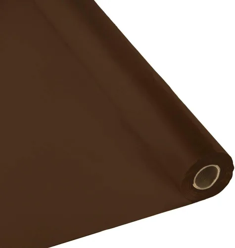 Vista 2 de Rollo de cobertor de mesa plástico para fiestas y banquetes de 300 pies x 40 pulgadas Mantel de vinilo desechable