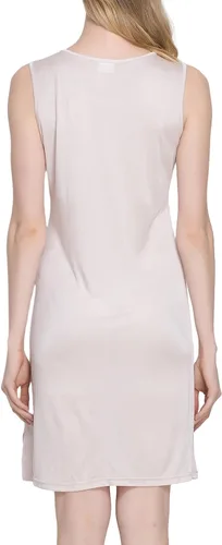 Vista 3 de Camisones de seda para mujer, ropa de dormir de seda pura sin mangas, camisa de noche suave para dormir