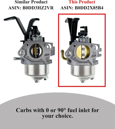 Vista 4 de Carburador YAMAKATO Huayi 592929 592331 para motores Briggs 25T232 25T235 25T236 25T237 Generador Troy Bilt 6250 8500 vatios 030594A 030594, entrada