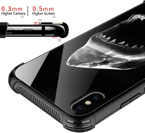 Vista 34 de Funda compatible con iPhone XR, diseño de elefantes africanos para niñas, diseño de patrón a prueba de golpes, antiarañazos, carcasa trasera