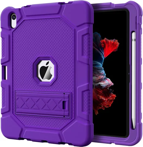 Vista 14 de Azzsy Funda para iPad 10.ª generación de 10.9 pulgadas, 2022, soporte integrado para lápiz Apple, funda protectora resistente a prueba de golpes