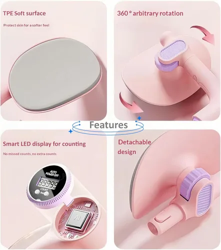 Vista 3 de Entrenador de muslos ejercitador Kegel, entrenador de suelo pélvico, entrenador Kegel para rehabilitación posparto, recortadora interna del muslo
