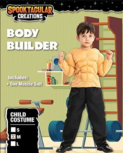 Vista 6 de Spooktacular Creations Child Boy Body Builder Costume