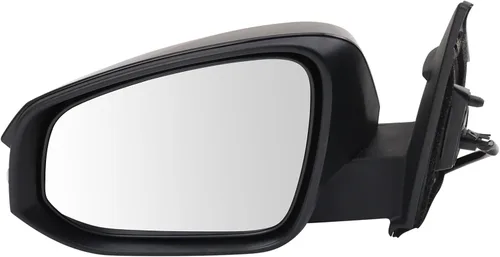Vista 26 de TRQ Espejo plegable con calefacción eléctrica del lado del conductor con indicador de punto ciego pintura a juego negro liso compatible con Kia