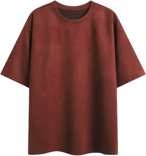 Vista 8 de Camiseta para hombre, talla grande, cuello redondo, manga corta, para gimnasio, entrenamiento, atlética, verano, trabajo, camisa de franela