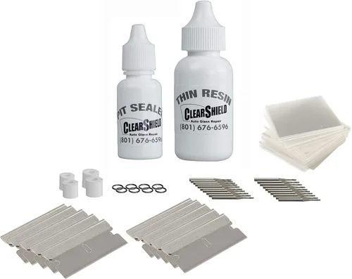 Vista 10 de Clearshield - Kit de reparación de parabrisas - Kit de reparación de virutas de roca para ventanas - Kit de reparación de parabrisas agrietados