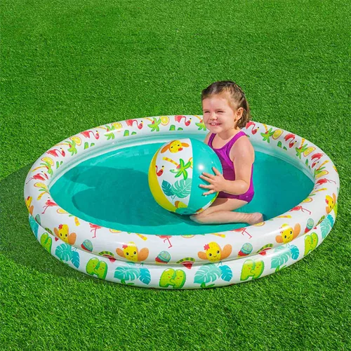 Vista 4 de Bestway Piscina Hinchable Infantil 2 Aros Set 122x20 cm +2 Años Jardin 51124