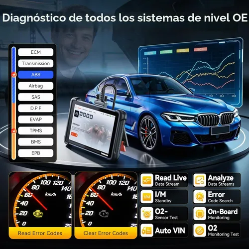 Vista 5 de THINKCAR Herramienta de diagnóstico del escáner OBD2, herramienta de escaneo de automóvil ThinkScan 689 con función de reinicio de 34, escáner