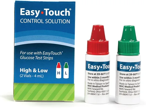 Vista 2 de Easy Touch Kit de control de glucosa, Hi & Low, 2 viales, 0.1 fl oz cada uno