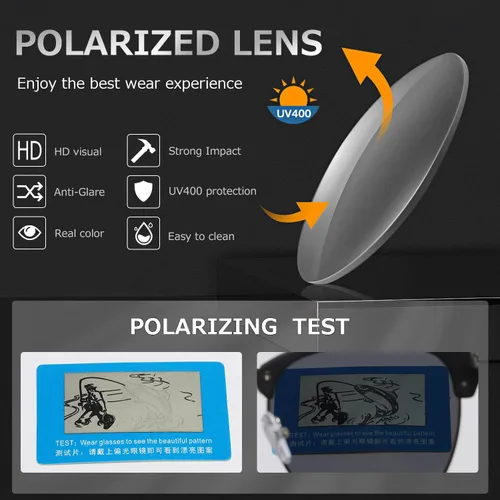 Vista 7 de AEVOGUE Polarized Sunglasses For Women And Men Semi Rimless Frame Retro Sun Glasses AE0369
