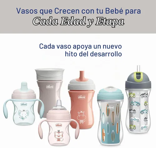 Vista 9 de Chicco Vaso con Pajita Abatible de 9 onzas Vaso Entrenador Aislado para Niños Pequeños con Pajita de Silicona Suave Sin Derrames Fácil