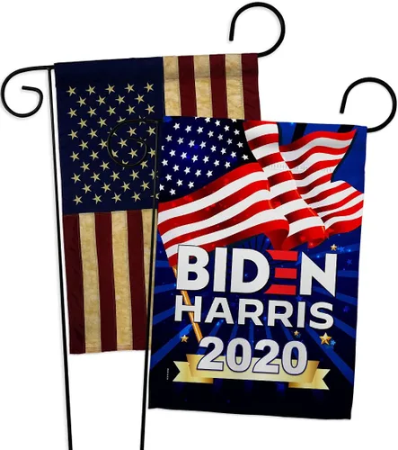 Vista 15 de Biden Harris Flag Vote President 2020 - Juego de banderas para casa de jardín, demócrata patriótico, republicano, fiesta de té, bandera
