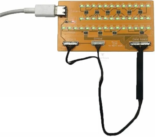 Vista 3 de [Piezas para drones] Marco de cámara cardán con motor de paso para DJI Mavic Air 2S PTZ cable señal línea transmisión Flex Drone reparación parte 2
