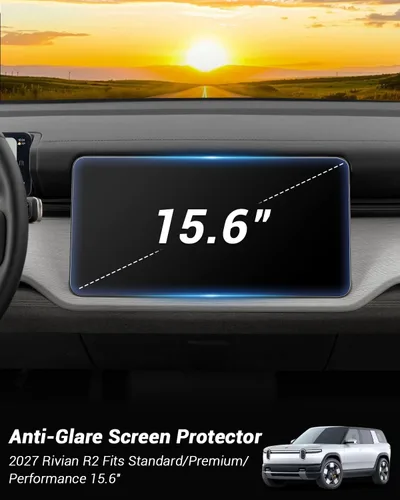 Vista 2 de 2027 Rivian R2 - Protector de pantalla tintado de 15.6 pulgadas, accesorios