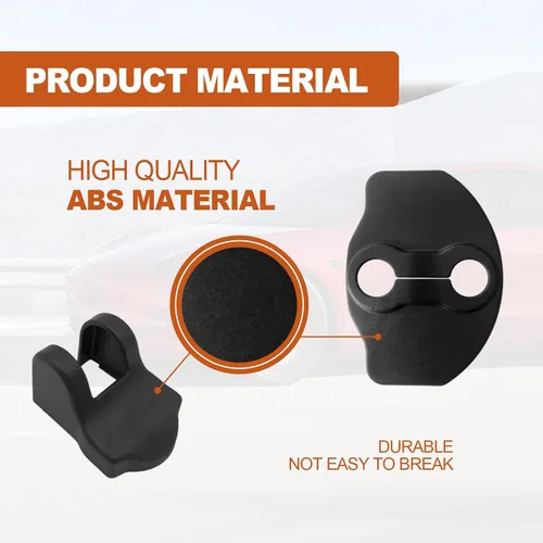 Vista 3 de Cubierta protectora para cerradura de puerta, compatible con Tesla Modelo 3 Modelo Y 2016-2023, accesorios protectores de cerraduras, cubiertas