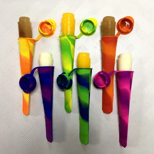 Vista 5 de Moldes de paletas caseras, paquete de 6 moldes para paletas de hielo sin Color mixto