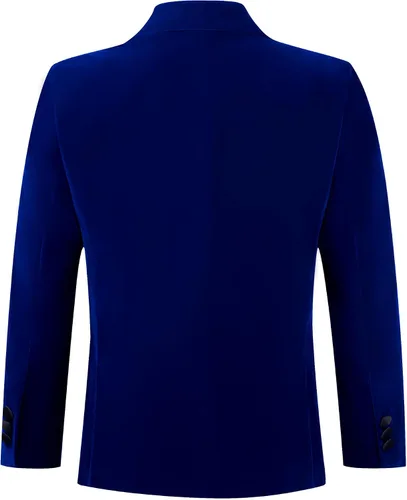 Vista 6 de MAGE MALE Traje de terciopelo de 3 piezas para niños, conjunto de chaqueta de varios colores para boda, graduación, fiesta, esmoquin con tirantes