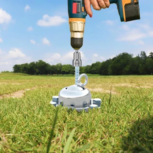 Vista 9 de Cable de amarre giratorio de 360° y estaca para perros, anclaje de acero inoxidable para perros pequeños a grandes, cable reflectante sin enredos