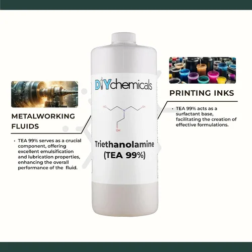 Vista 3 de DIYChemicals Trietanolamina 99% 1 cuarto de galón (32 fl oz)