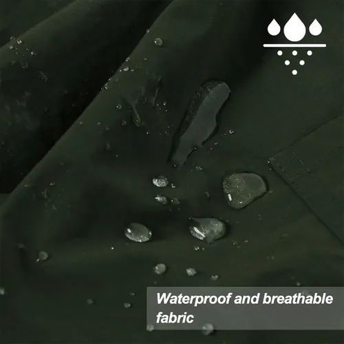 Vista 5 de Delantal impermeable unisex de trabajo con 4 bolsillos, delantal tipo faja, ultraligero, para chef y camarero, overol de trabajo