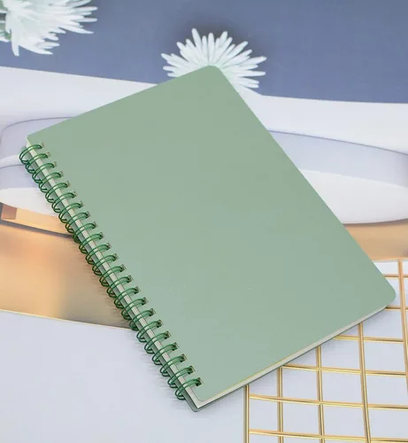 Vista 7 de Yansanido Cuaderno de espiral, 4 unidades, 4 colores, tamaño A5, tapa dura de plástico grueso, papel rayado de 8mm, 80 hojas (160 páginas), diario