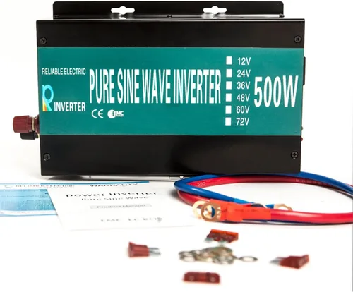 Vista 2 de WZRELB inversor de corriente solar pura de la onda sinusoidal de 500W 24V 120V con el interruptor teledirigido