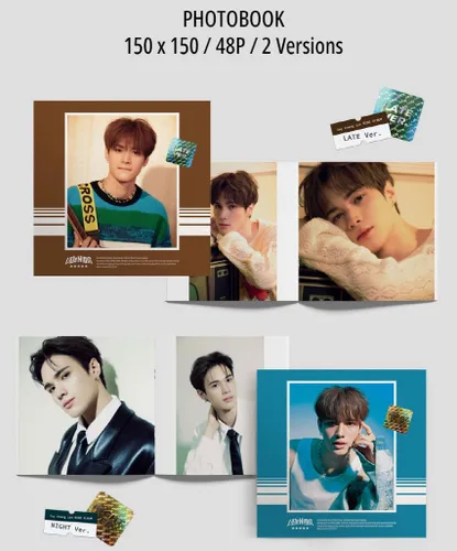 Vista 2 de Dreamus Jay Chang Late Night 1st Mini Album 2 Ver Set - Álbum de exhibición multicolor
