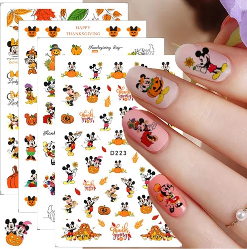 Vista 12 de 8 hojas de calcomanías de uñas de Halloween autoadhesivas 3D para Halloween, góticas, decoración de uñas, suministros de arte de uñas divertidas