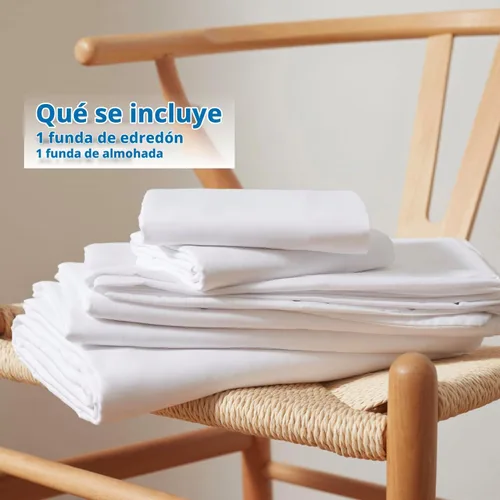 Vista 9 de Nestl Juego de funda de edredón individual – Funda de edredón suave de doble cepillado, color blanco, tamaño individual/individual XL, 2 piezas