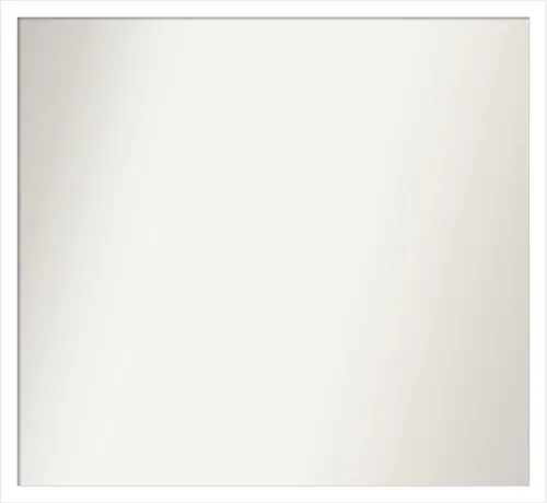 Vista 70 de Amanti Art Espejo de baño blanco para sobre el fregadero, 22 x 45 pulgadas, espejo de tocador rectangular blanco Lucie, marco de madera moderno