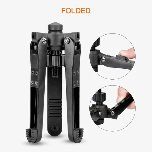 Vista 3 de Koolehaoda - Base monopie con patas plegables rápidas para video DSLR