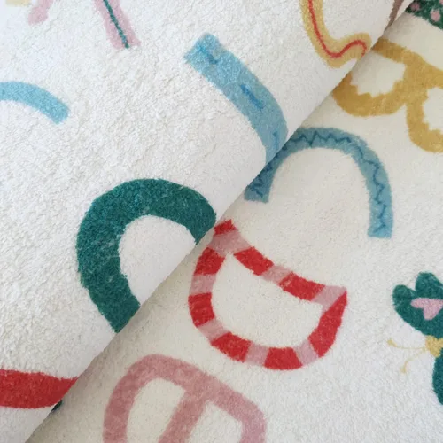Vista 4 de LIULA Alfombra redonda para sala de juegos para niños, alfombra suave del alfabeto para dormitorio, colección de juegos, alfombra de aprendizaje