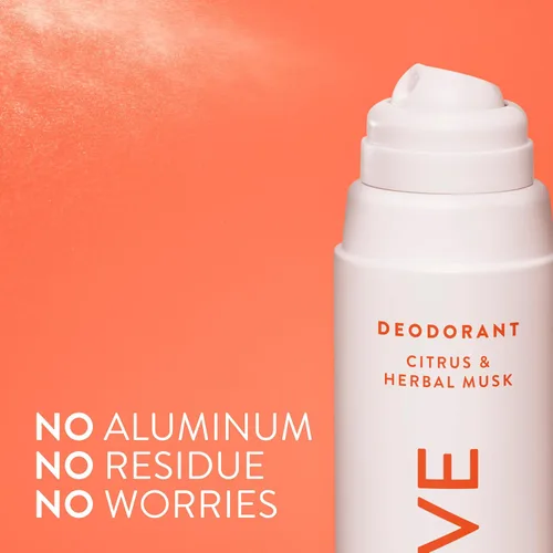 Vista 5 de Native Desodorante y spray corporal, almizcle cítrico y de hierbas, protección contra olores de 72 horas para axilas y cuerpo, sin aluminio, secado