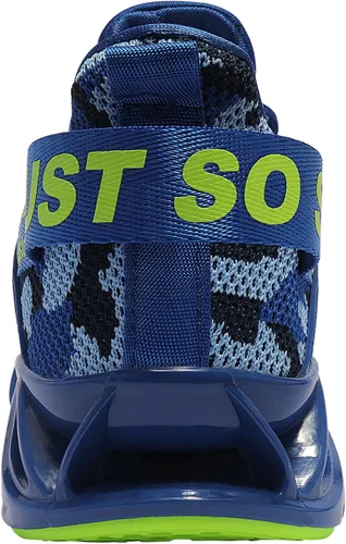 Vista 4 de COKAFIL - Zapatos de correr para hombre, tenis atléticos con bordes para caminar