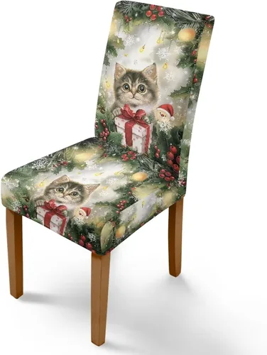 Vista 55 de Rnyleeg Juego de 1 fundas para sillas de comedor de Navidad, fundas para sillas de comedor, diseño étnico, diseño étnico, suave, lavable, para Arco