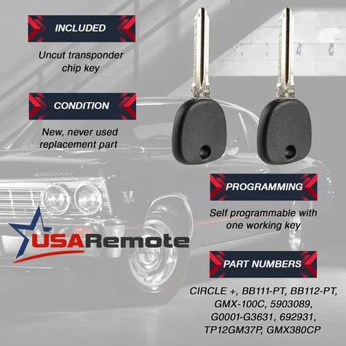 Vista 6 de Llavero de llave de coche con entrada sin llave y llave de encendido compatible con Chevy Silverado Avalanche Traverse / GMC Sierra Acadia / Pontiac