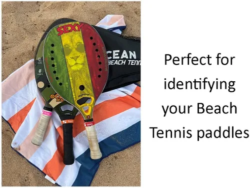 Vista 5 de Bandas de agarre de silicona personalizadas: pickleball, tenis, pádel, tenis de playa, paletas, raquetas, bates de béisbol, palos de hockey