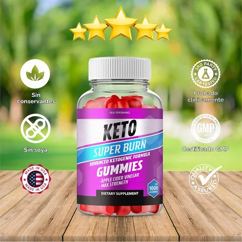 Vista 7 de IDEAL PERFORMANCE Paquete de 2 gomitas Ketos Super Burns Super Burns Ketos Superburn ACV Gummies Ketos ACV Super Burns Gummy Bears (120 gomitas)