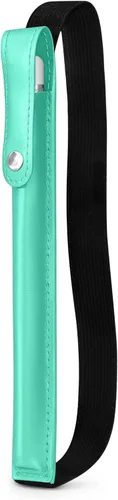 Vista 14 de DTTO Estuche para Apple Pencil Pro, Apple Pencil de 1ª/2ª generación y (USB-C), funda de piel sintética con banda elástica desmontable que se fija