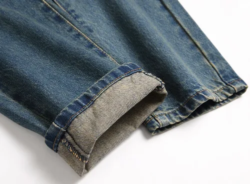 Vista 9 de AITITIA - Jeans rasgados de ajuste estándar para hombre