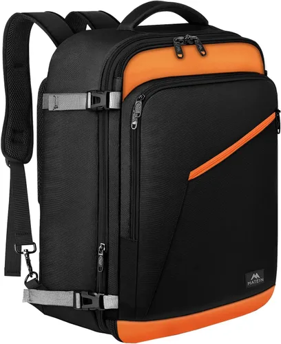 Vista 9 de MATEIN - Mochila de viaje extragrande de 10.56 galones, mochila de viaje ampliable apta para aerolíneas, para viajeros de fin de semana, hombres