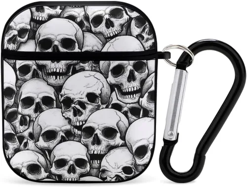 Vista 23 de Funda con diseño tropical de piñas de neón para AirPods, TPU a prueba de golpes, compatible con AirPods 2 y 4