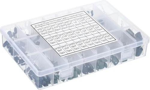 Vista 4 de Polyester Film Capacitors Assortment Kit, 750 Pack 24 Value 100V Metallized Electrical Capacitors for Industrial Electronics Projects