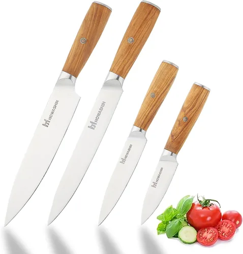 Vista 21 de Cuchillo de chef de 6 pulgadas, cuchillos de cocina, deshuesado de acero inoxidable alemán de alto carbono, cuchillo profesional para carne, aves