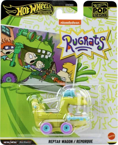 Vista 2 de Hot Wheels Pop Culture Reptar Wagon - Vehículo fundido a presión, escala 1:64