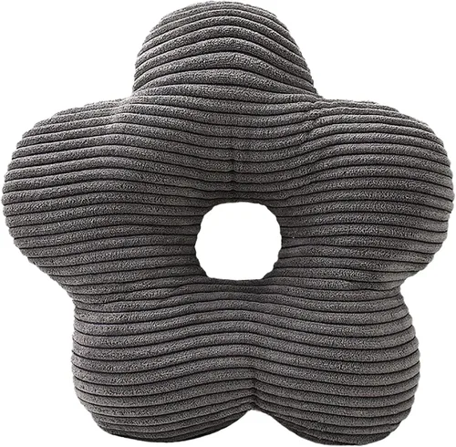 Vista 16 de Almohada de estilo nórdico suave con forma geométrica. Almohada de flores, almohadas de nube. La almohada. Cojín, cojín. Pelota, Marrón